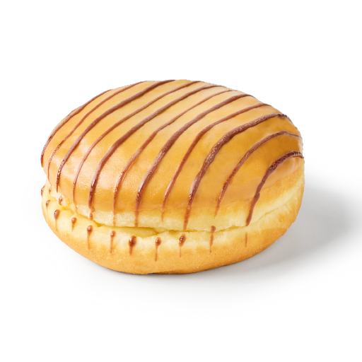 Caramel Custard Doughnut (New Recipe)