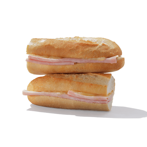 Hot Ham and Cheese Baguette