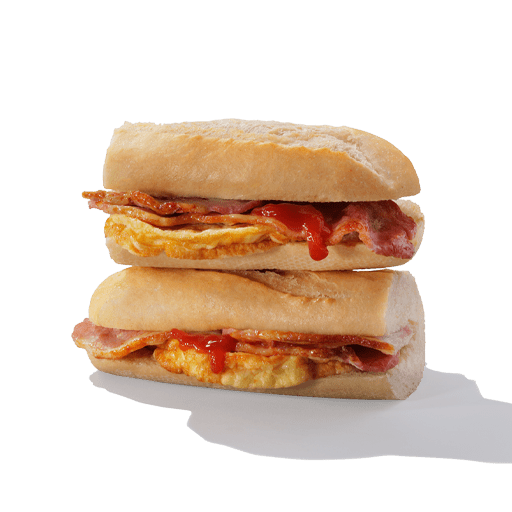 Bacon and Omelette Breakfast Baguette