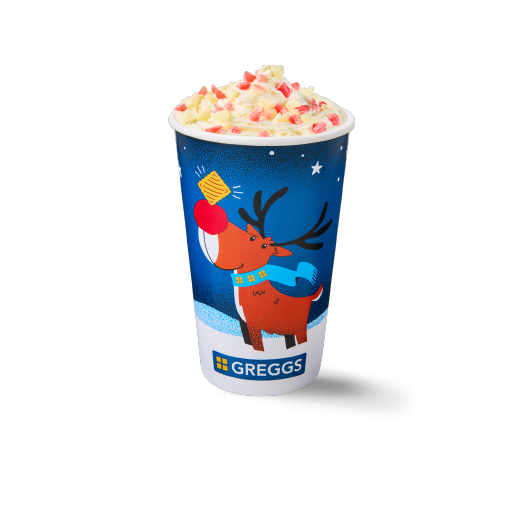 Large Candy Cane Mint Hot Chocolate