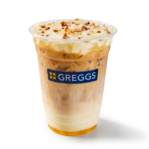 Iced Decaf Hazelnut Crunch Latte