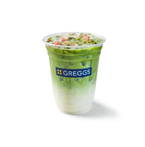 Candy Cane Mint Iced Matcha Latte